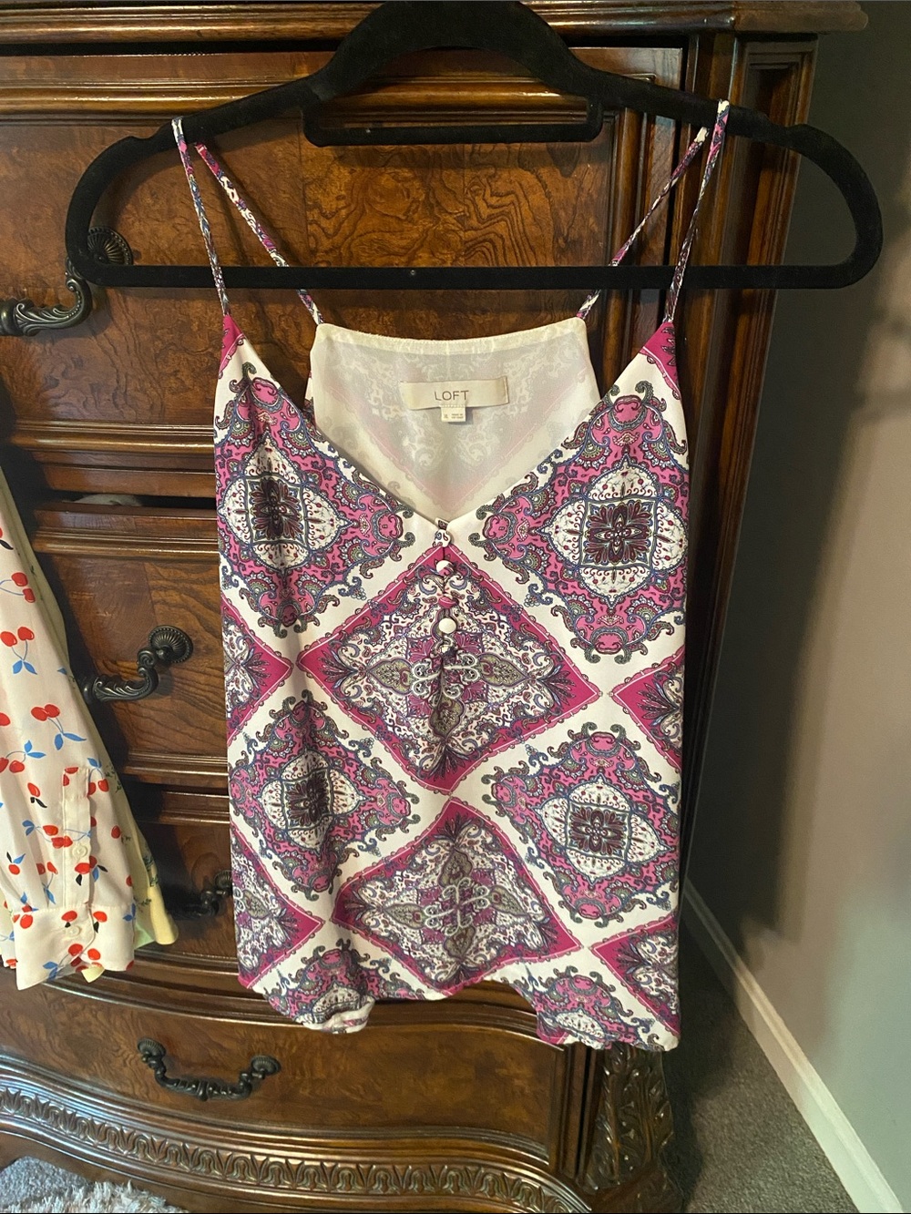 Loft cami paisley blouse